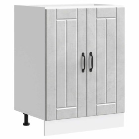 Mueble bajo fregadero Lucca madera contrachapada gris hormigón by , Kitchen cabinets - Ref: Foro24-853681, Price: 81,19 €, Di...