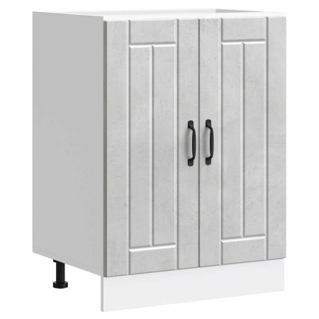 Mueble bajo fregadero Lucca madera contrachapada gris hormigón von , Küchenschränke - Ref: Foro24-853681, Preis: 75,95 €, Rab...