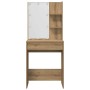 Juego de tocador con LED madera artesanal de roble de , Tocadores para dormitorios - Ref: Foro24-3329188, Precio: 142,61 €, D...