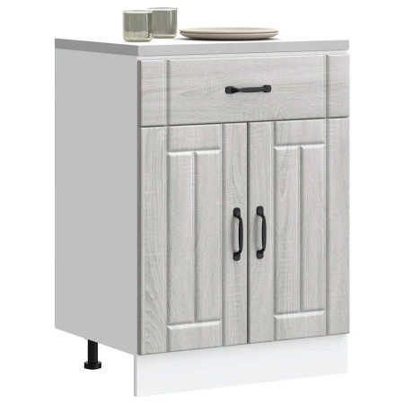 Mueble bajo de cocina Lucca madera contrachapada gris sonoma von , Küchenschränke - Ref: Foro24-853733, Preis: 90,35 €, Rabat...