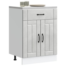 Mueble bajo de cocina Lucca madera contrachapada gris cemento von , Küchenschränke - Ref: Foro24-853731, Preis: 92,17 €, Raba...