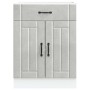 Mueble bajo de cocina Lucca madera contrachapada gris cemento von , Küchenschränke - Ref: Foro24-853731, Preis: 92,17 €, Raba...