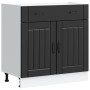 Mueble bajo de cocina Lucca madera ingeniería negra von , Küchenschränke - Ref: Foro24-853738, Preis: 96,41 €, Rabatt: %
