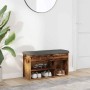 Banco zapatero madera de ingeniería madera vieja 82x32x45,5 cm von , Bänke für Hallen und Lager - Ref: Foro24-857627, Preis: ...