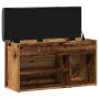 Banco zapatero madera de ingeniería madera vieja 82x32x45,5 cm von , Bänke für Hallen und Lager - Ref: Foro24-857627, Preis: ...