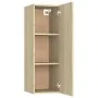 TV stand made of plywood in oak color, 30.5x30x90 cm by vidaXL, TV Furniture - Ref: Foro24-803350, Price: 48,25 €, Discount: %