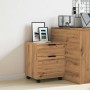 Archivador ruedas madera contrachapada roble artesanal von , Schränke und Lagerung - Ref: Foro24-856950, Preis: 60,98 €, Raba...