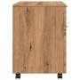 Archivador ruedas madera contrachapada roble artesanal von , Schränke und Lagerung - Ref: Foro24-856950, Preis: 60,98 €, Raba...