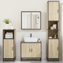 Juego de muebles de baño 4 pzas contrachapada roble sonoma von , Badezimmermöbel - Ref: Foro24-3301186, Preis: 340,65 €, Raba...