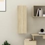 TV-Ständer aus eichenfarbenem Sperrholz 30,5x30x90 cm von vidaXL, TV-Möbel - Ref: Foro24-803350, Preis: 49,01 €, Rabatt: %