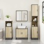 Juego de muebles de baño 4 pzas contrachapada roble sonoma von , Badezimmermöbel - Ref: Foro24-3301186, Preis: 340,65 €, Raba...