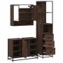 Set de muebles baño 3 pzas madera contrachapada roble marrón von , Badezimmermöbel - Ref: Foro24-3301184, Preis: 259,23 €, Ra...