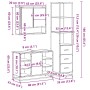 Set de muebles baño 3 pzas madera contrachapada roble marrón von , Badezimmermöbel - Ref: Foro24-3301184, Preis: 259,23 €, Ra...