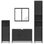Juego de muebles de baño 4 pzas madera contrachapada negro von , Badezimmermöbel - Ref: Foro24-3301190, Preis: 449,77 €, Raba...