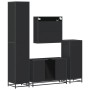 Juego de muebles de baño 4 pzas madera contrachapada negro von , Badezimmermöbel - Ref: Foro24-3301190, Preis: 449,77 €, Raba...