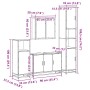 Juego de muebles de baño 4 pzas madera contrachapada negro von , Badezimmermöbel - Ref: Foro24-3301190, Preis: 449,77 €, Raba...