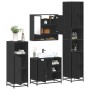 Juego de muebles de baño 4 pzas madera contrachapada negro von , Badezimmermöbel - Ref: Foro24-3301235, Preis: 381,98 €, Raba...