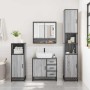 Set de muebles de baño 4 pzas madera contrachapada gris sonoma by , Bathroom furniture - Ref: Foro24-3301228, Price: 452,61 €...
