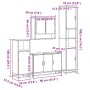 Set de muebles de baño 4 pzas madera contrachapada gris sonoma von , Badezimmermöbel - Ref: Foro24-3301223, Preis: 438,19 €, ...