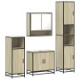 Juego de muebles de baño 4 pzas contrachapada roble sonoma von , Badezimmermöbel - Ref: Foro24-3301216, Preis: 337,00 €, Raba...