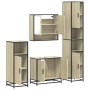 Juego de muebles de baño 4 pzas contrachapada roble sonoma von , Badezimmermöbel - Ref: Foro24-3301216, Preis: 337,00 €, Raba...