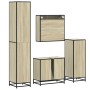 Juego de muebles de baño 4 pzas contrachapada roble sonoma von , Badezimmermöbel - Ref: Foro24-3301216, Preis: 337,00 €, Raba...