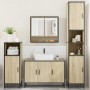 Juego de muebles de baño 4 pzas contrachapada roble sonoma von , Badezimmermöbel - Ref: Foro24-3301221, Preis: 404,71 €, Raba...