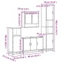 Juego de muebles de baño 4 pzas contrachapada roble sonoma von , Badezimmermöbel - Ref: Foro24-3301221, Preis: 404,71 €, Raba...
