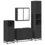 Juego de muebles de baño 4 pzas madera contrachapada negro von , Badezimmermöbel - Ref: Foro24-3301200, Preis: 465,28 €, Raba...