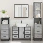 Set de muebles de baño 4 pzas madera contrachapada gris sonoma by , Bathroom furniture - Ref: Foro24-3301263, Price: 464,86 €...