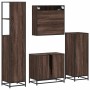 Set de muebles baño 4 pzas madera contrachapada roble marrón von , Badezimmermöbel - Ref: Foro24-3301249, Preis: 319,19 €, Ra...