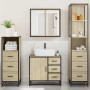 Juego de muebles de baño 4 pzas contrachapada roble sonoma von , Badezimmermöbel - Ref: Foro24-3301256, Preis: 347,57 €, Raba...