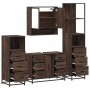 Set de muebles baño 4 pzas madera contrachapada roble marrón von , Badezimmermöbel - Ref: Foro24-3301294, Preis: 444,03 €, Ra...