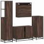 Set de muebles baño 4 pzas madera contrachapada roble marrón von , Badezimmermöbel - Ref: Foro24-3301294, Preis: 444,03 €, Ra...