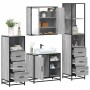 Set de muebles de baño 4 pzas madera contrachapada gris sonoma von , Badezimmermöbel - Ref: Foro24-3301268, Preis: 356,66 €, ...