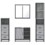 Set de muebles de baño 4 pzas madera contrachapada gris sonoma von , Badezimmermöbel - Ref: Foro24-3301268, Preis: 356,66 €, ...