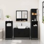 Juego de muebles de baño 4 pzas madera contrachapada negro von , Badezimmermöbel - Ref: Foro24-3301280, Preis: 361,91 €, Raba...