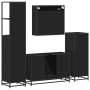 Juego de muebles de baño 4 pzas madera contrachapada negro von , Badezimmermöbel - Ref: Foro24-3301280, Preis: 361,91 €, Raba...