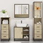 Juego de muebles de baño 4 pzas contrachapada roble sonoma von , Badezimmermöbel - Ref: Foro24-3301296, Preis: 329,63 €, Raba...