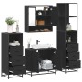 Juego de muebles de baño 4 pzas madera contrachapada negro by , Bathroom furniture - Ref: Foro24-3301275, Price: 344,12 €, Di...