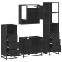Juego de muebles de baño 4 pzas madera contrachapada negro by , Bathroom furniture - Ref: Foro24-3301275, Price: 344,12 €, Di...