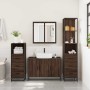 Set de muebles baño 4 pzas madera contrachapada roble marrón von , Badezimmermöbel - Ref: Foro24-3301254, Preis: 346,94 €, Ra...