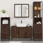 Set de muebles baño 4 pzas madera contrachapada roble marrón von , Badezimmermöbel - Ref: Foro24-3301254, Preis: 346,94 €, Ra...