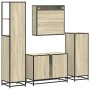 Juego de muebles de baño 4 pzas contrachapada roble sonoma von , Badezimmermöbel - Ref: Foro24-3301261, Preis: 427,65 €, Raba...