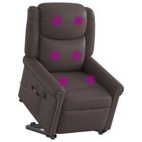Sillón de masaje elevable eléctrico marrón brillante von , Sessel - Ref: Foro24-3303425, Preis: 340,16 €, Rabatt: %