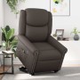 Sillón de masaje elevable eléctrico marrón brillante by , Armchairs - Ref: Foro24-3303425, Price: 340,16 €, Discount: %