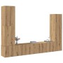 Mueble para TV de pared madera contrachapada artesanal 4 piezas von , TV-Möbel - Ref: Foro24-3329218, Preis: 197,39 €, Rabatt: %