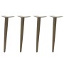 Patas para mesa de centro cónicas 4 uds acero natural 30-31cm by , Table legs - Ref: Foro24-4012511, Price: 37,84 €, Discount: %
