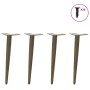 Patas para mesa de centro cónicas 4 uds acero natural 30-31cm by , Table legs - Ref: Foro24-4012511, Price: 37,84 €, Discount: %