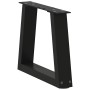 Patas para mesa de comedor forma V 2 uds negro 40x(30-31,3) cm by , Table legs - Ref: Foro24-4012524, Price: 50,36 €, Discoun...
